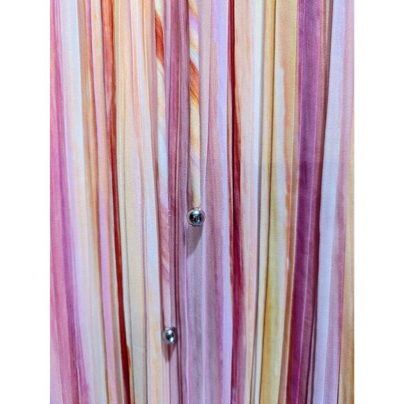 BCBGMAXAZRIA Multicolor Ruffle Chiffon Dress Size 4 NWT - Picture 5 of 10